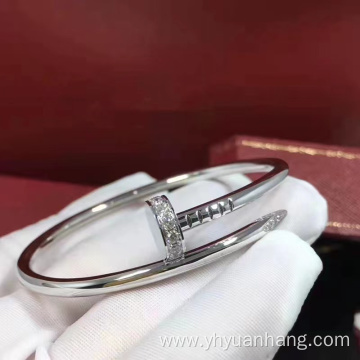 rose gold full diamond bangles with platinum